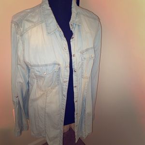 Denim button down shirt